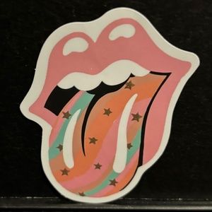 STAR MOUTH TOUNGE OUT STICKER